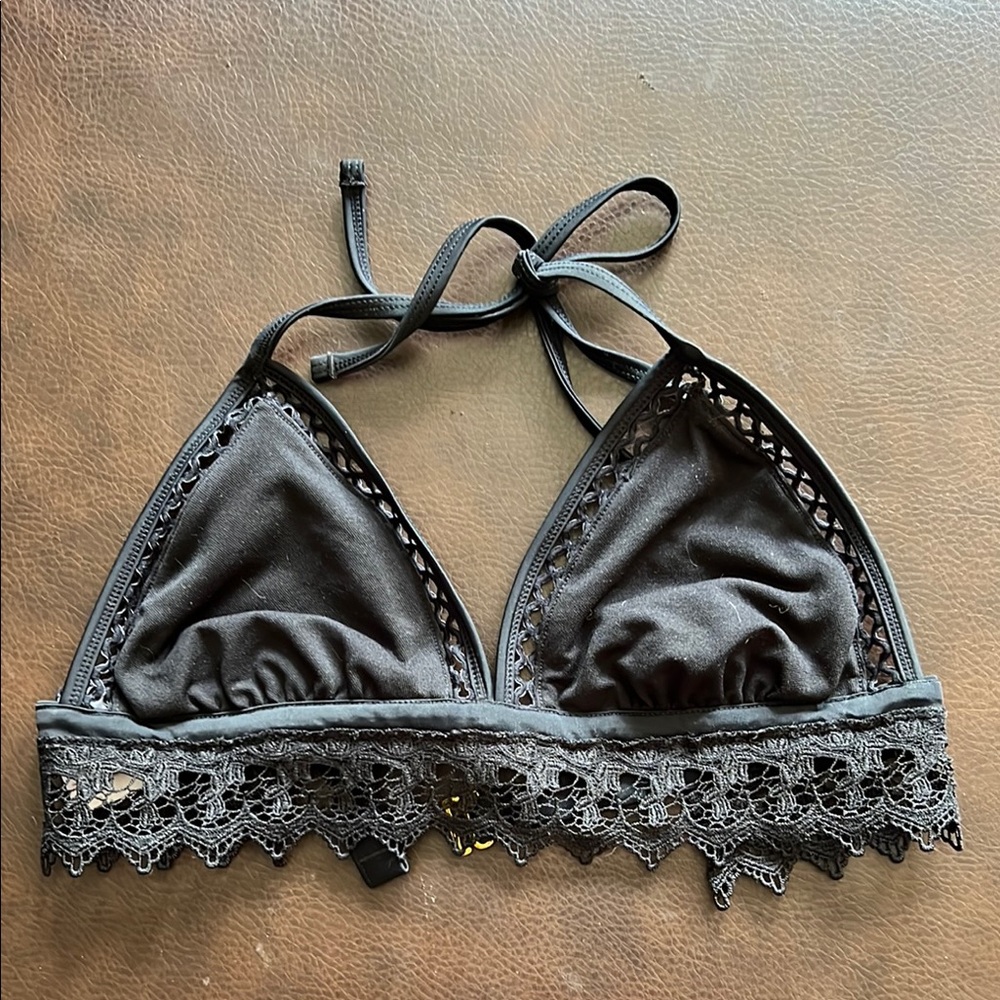 Women’s Black Bikini Top, Size L